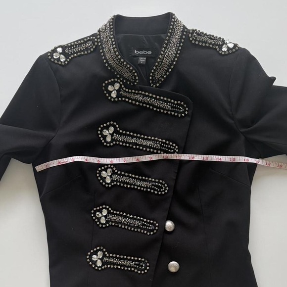 Bebe Early 2000’s Military Style Jacket in Black - Picture 5 of 8